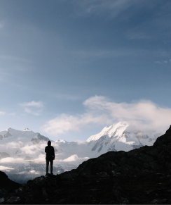 Sky with mountains