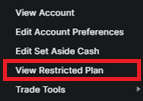 Preview of View Restricted Plan