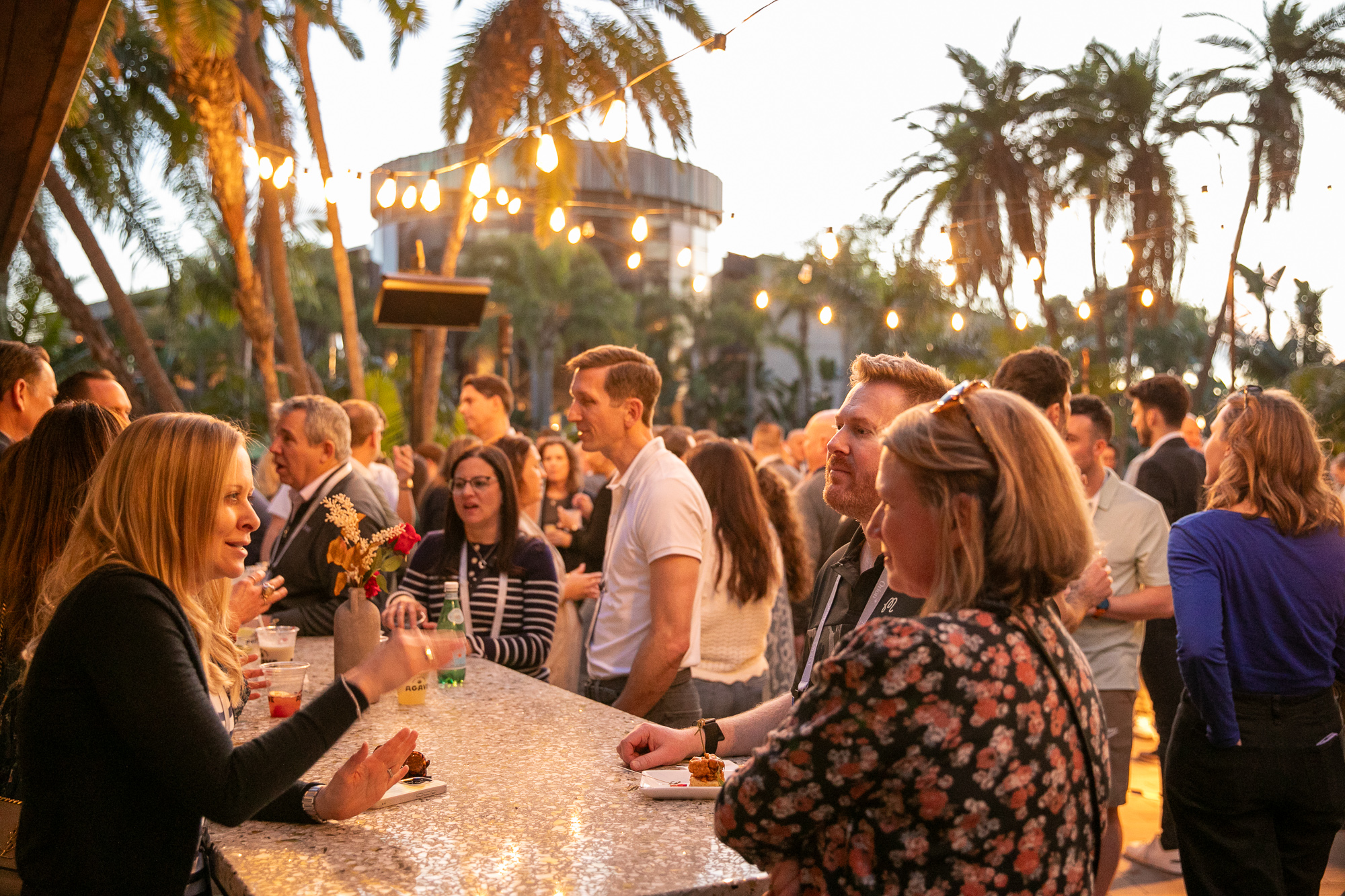 Networking poolside — Ascent 2026