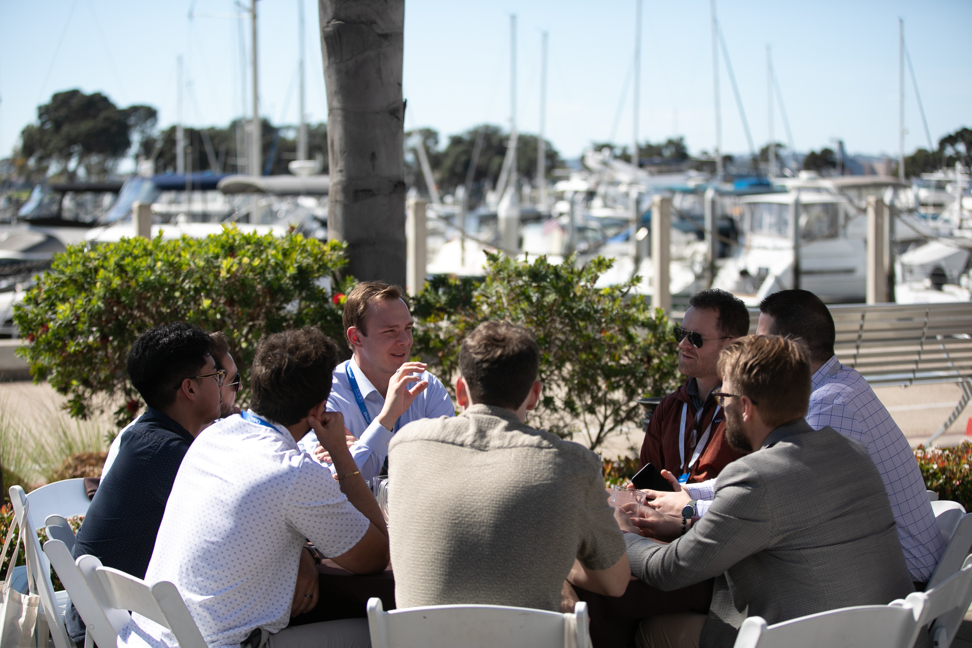 Lunch by the marina