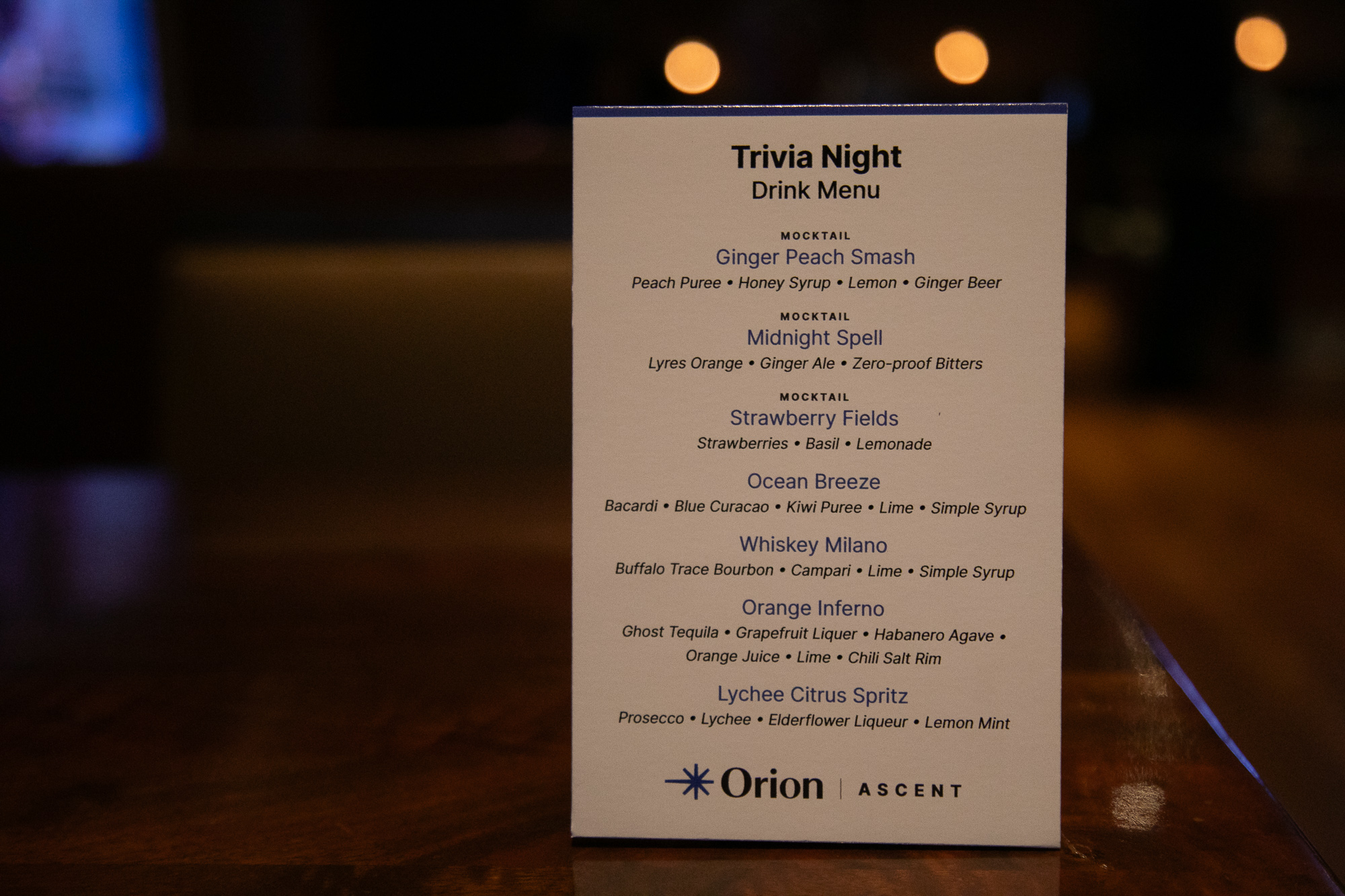 Trivia night — Ascent 2026