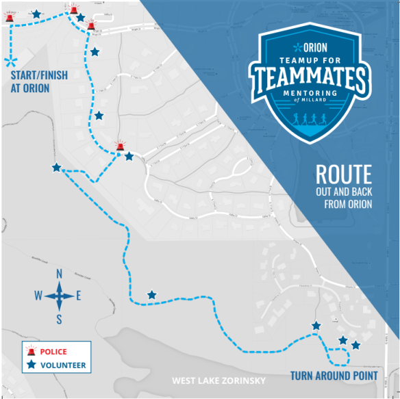 Teamup for Teammates Race Day Map