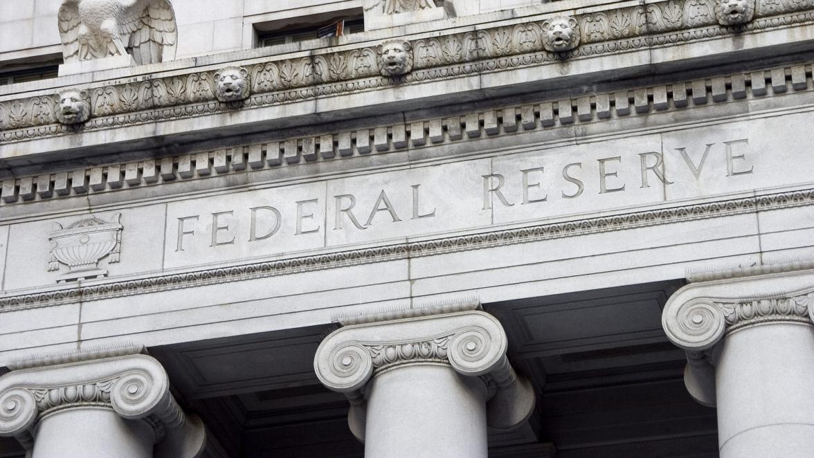 The facade of the Federal Reserve Bank.