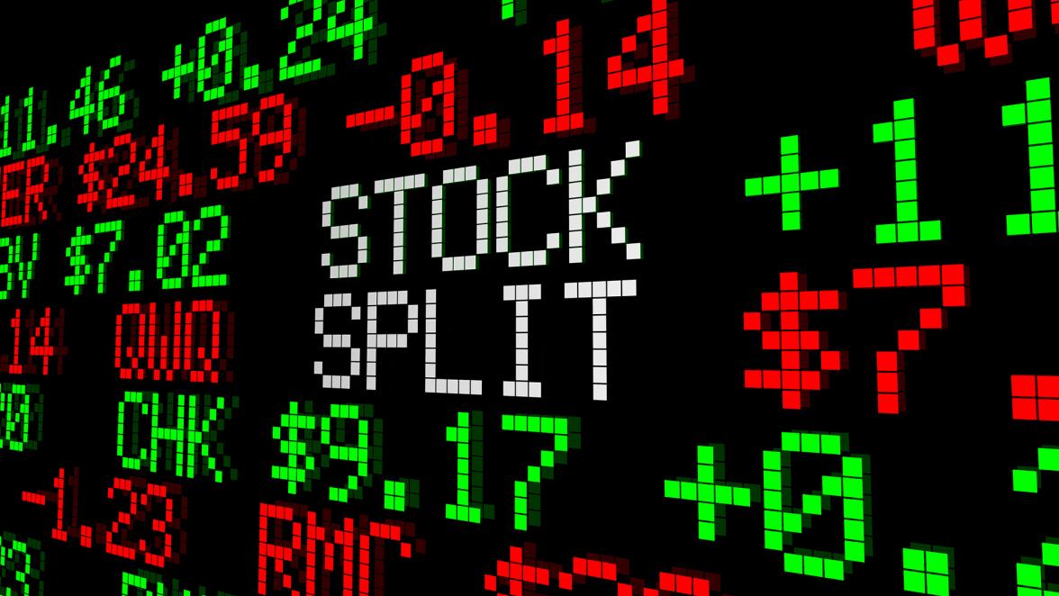 Stock Split Market Ticker Prices Double Shares 3d Illustration