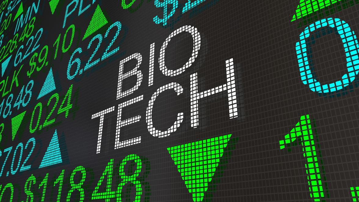 Bio Tech Health Care Stock Market Ticker Words 3d Illustration