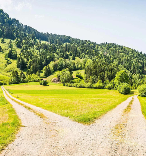gravel roads