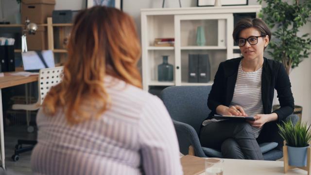advisor and client conversation