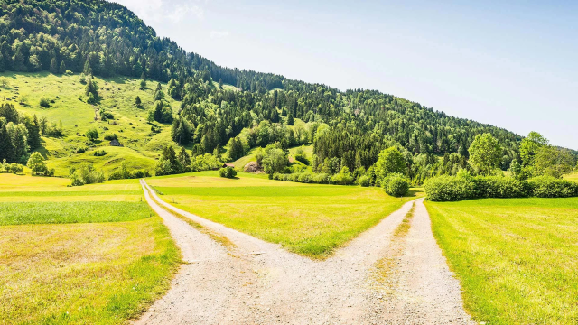gravel roads