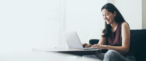 Person on computer
