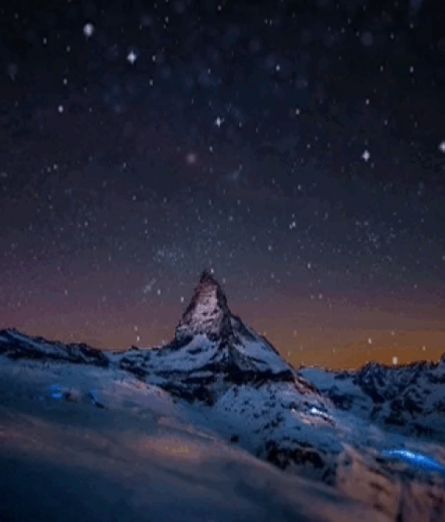 nighttime mountain