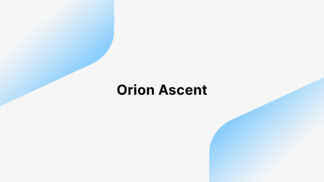 Orion Ascent