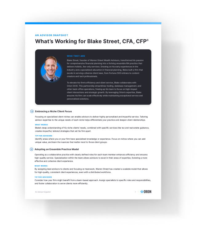 Advisor Tip Sheet