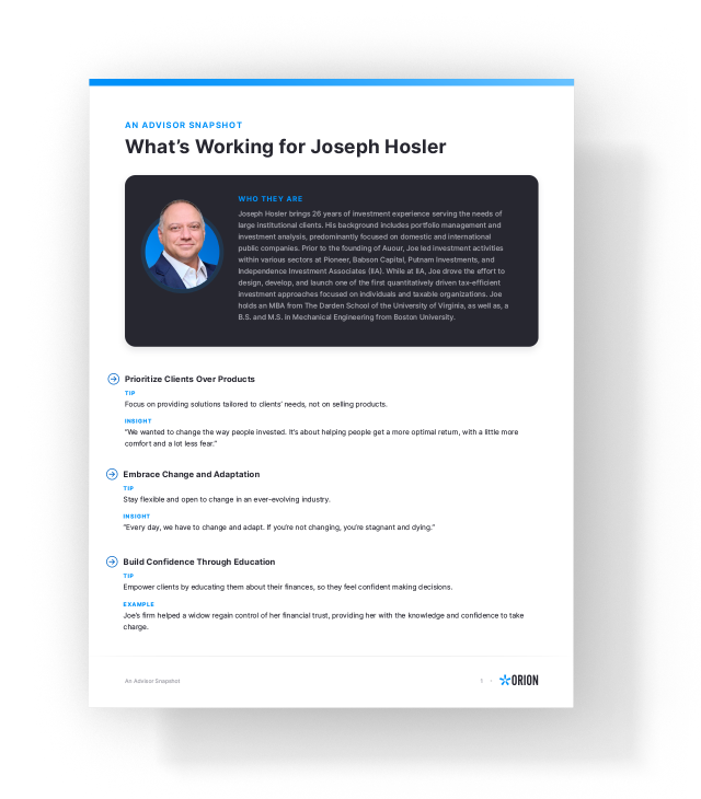 Joe Hosler Tipsheet