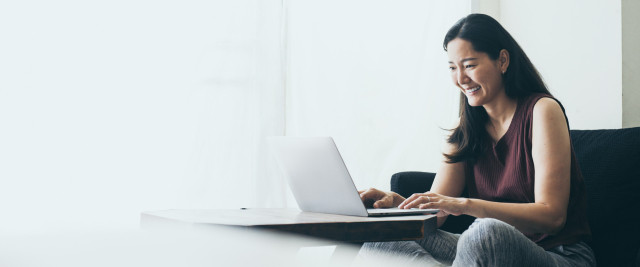 Person on computer