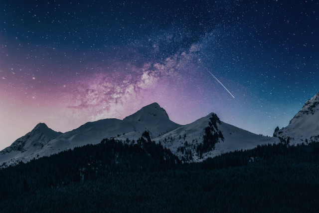 Night Sky Shooting Star