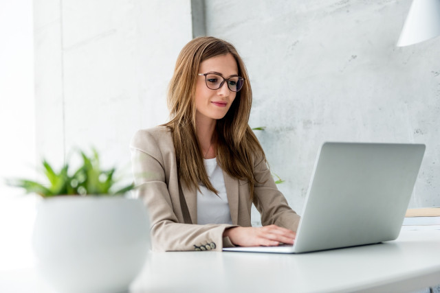 Advisor watching webinar