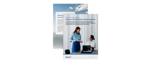 Orion's State of the Advisor Report